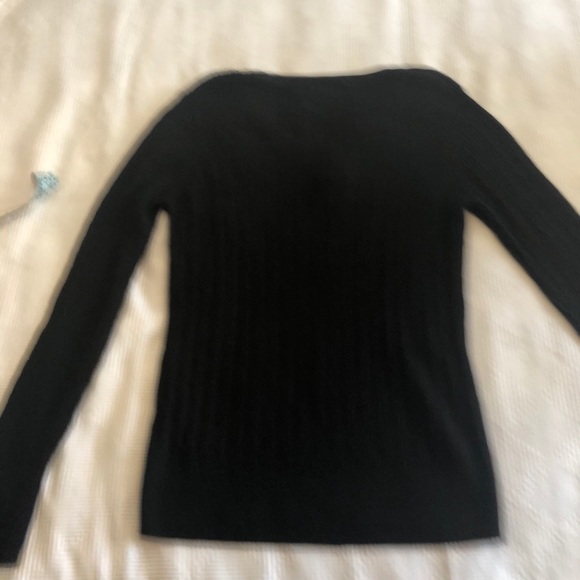 Pierri Basic Black Cable Knit Crew Neck Sweater - Picture 7 of 7